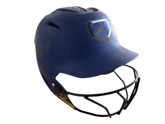 EvoShield Navy Blue Baseball/Softball Batting Helmet with Faceguard